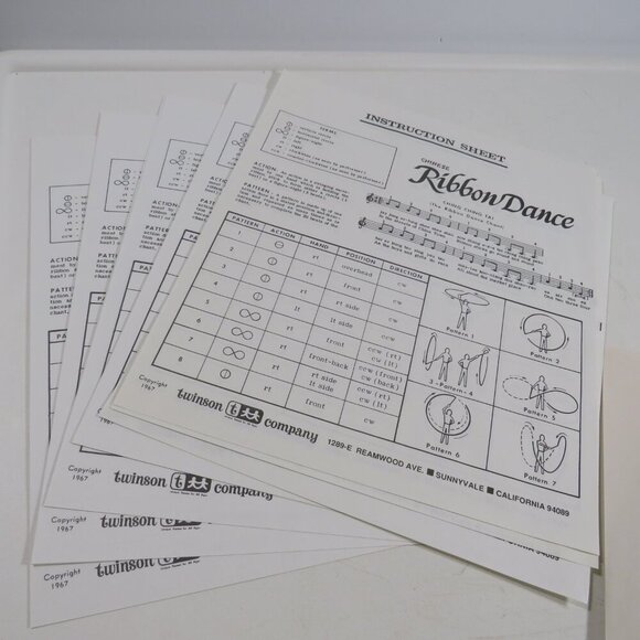 Chinese RIBBON DANCE (1) Record of Instruction with pages - Picture 4 of 7